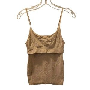 Banana Republic Women Tan Stretch Camisole Tank Top Size Large New NWT